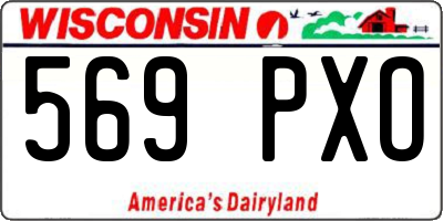 WI license plate 569PXO