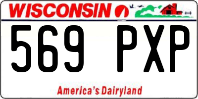 WI license plate 569PXP