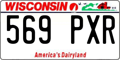 WI license plate 569PXR