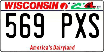 WI license plate 569PXS