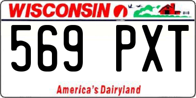 WI license plate 569PXT