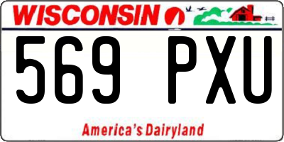 WI license plate 569PXU