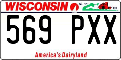 WI license plate 569PXX