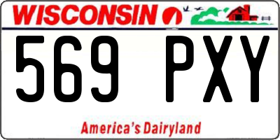 WI license plate 569PXY
