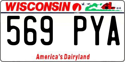 WI license plate 569PYA