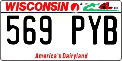 WI license plate 569PYB