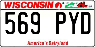WI license plate 569PYD