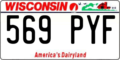 WI license plate 569PYF