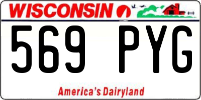 WI license plate 569PYG