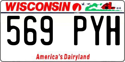 WI license plate 569PYH