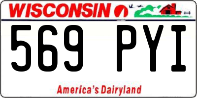 WI license plate 569PYI