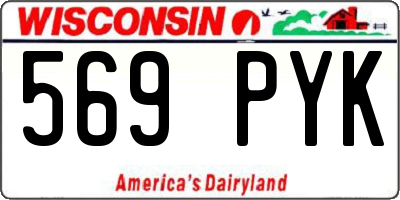 WI license plate 569PYK