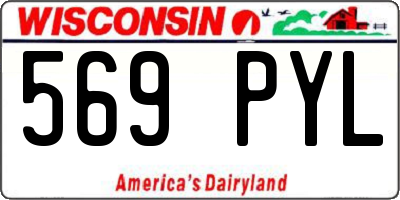 WI license plate 569PYL