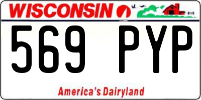 WI license plate 569PYP