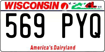WI license plate 569PYQ