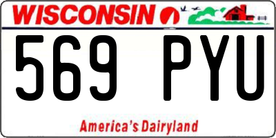 WI license plate 569PYU