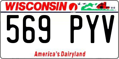 WI license plate 569PYV