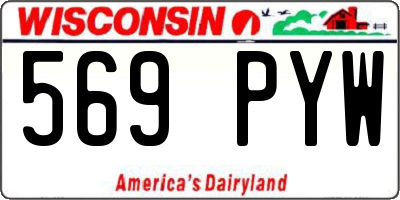 WI license plate 569PYW
