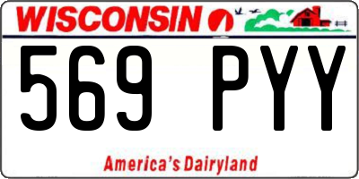 WI license plate 569PYY