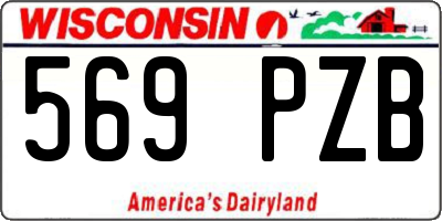 WI license plate 569PZB