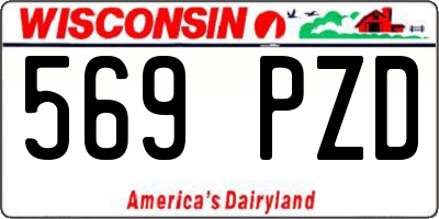 WI license plate 569PZD