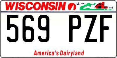 WI license plate 569PZF
