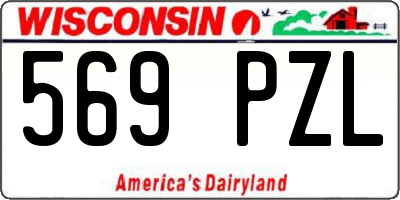 WI license plate 569PZL