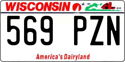 WI license plate 569PZN