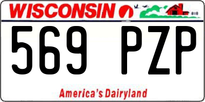 WI license plate 569PZP