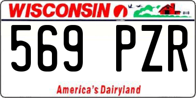 WI license plate 569PZR