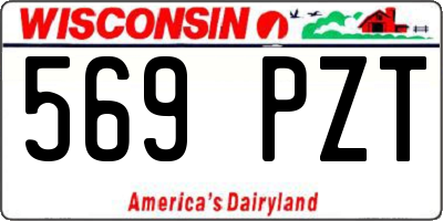 WI license plate 569PZT