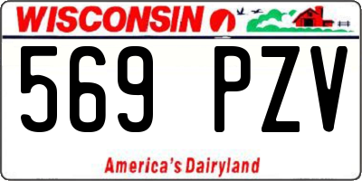WI license plate 569PZV