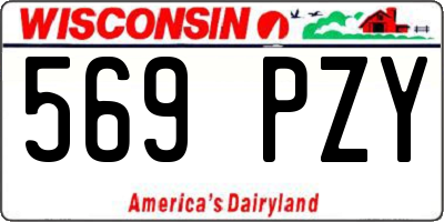 WI license plate 569PZY