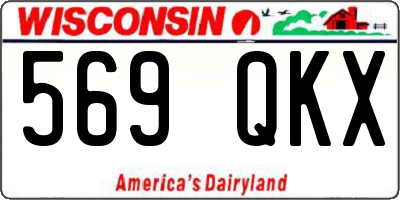 WI license plate 569QKX