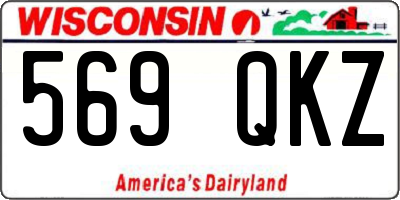 WI license plate 569QKZ