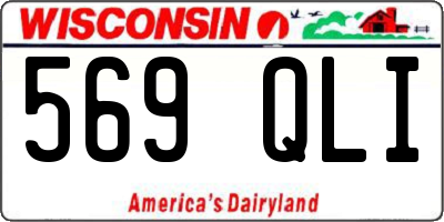 WI license plate 569QLI