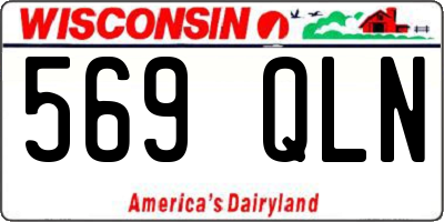 WI license plate 569QLN