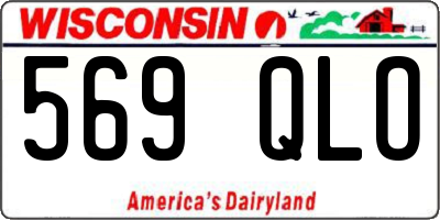 WI license plate 569QLO