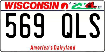 WI license plate 569QLS