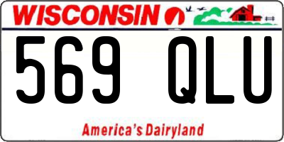 WI license plate 569QLU