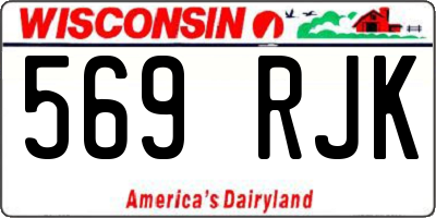 WI license plate 569RJK