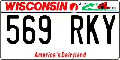 WI license plate 569RKY
