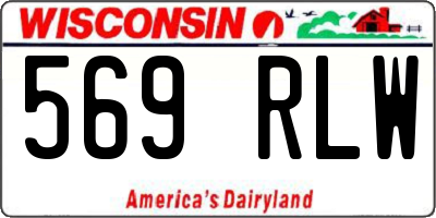 WI license plate 569RLW