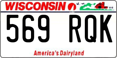 WI license plate 569RQK