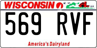 WI license plate 569RVF