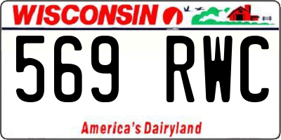 WI license plate 569RWC