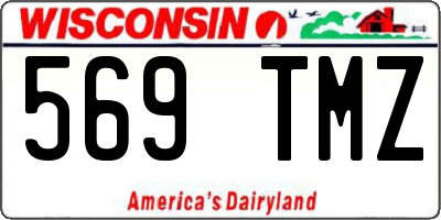 WI license plate 569TMZ