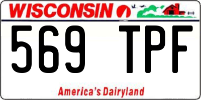 WI license plate 569TPF