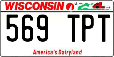 WI license plate 569TPT