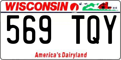 WI license plate 569TQY